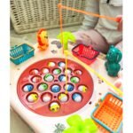 Interaktyvus žvejybos staliukas su meškerėmis – Paveikslėlis 2