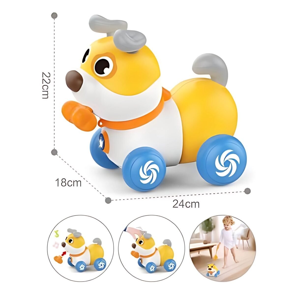 Interaktyvus šuniukas stumdukas su garsais – Paveikslėlis 15