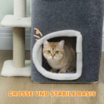 Kačių draskyklė su dviaukščiu nameliu ir viršutiniu gultu