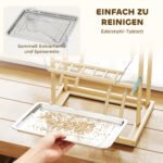 Keturių lygių paukščių žaidimų aikštelė su nerūdijančio plieno padėklu – Paveikslėlis 6