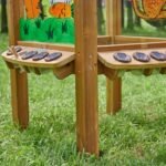 Keturpusis skaidrus akrilinis piešimo molbertas su indeliais – Paveikslėlis 2