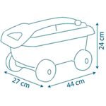 Kiaulytės Pepos smėlio žaidimų vežimėlis su kibirėliu ir priedais – Paveikslėlis 4