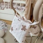 Klasikinis lėlių vežimėlis su meškiukų raštais – Paveikslėlis 6