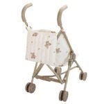 Klasikinis lėlių vežimėlis su meškiukų raštais – Paveikslėlis 8