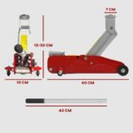 Kompaktiskas hidraulinis automobilinis domkratas su apsauga nuo perkrovos 2 tonu 3