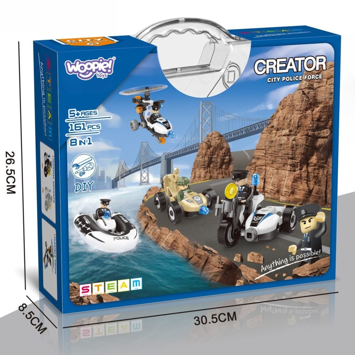 Konstravimo kaladėlės 8 skirtingoms policijos transporto priemonėms – Paveikslėlis 3