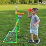 Krepšinio ir futbolo rinkinys 2in1 su kamuoliais – Paveikslėlis 2