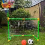 Krepšinio ir futbolo rinkinys 2in1 su kamuoliais – Paveikslėlis 3