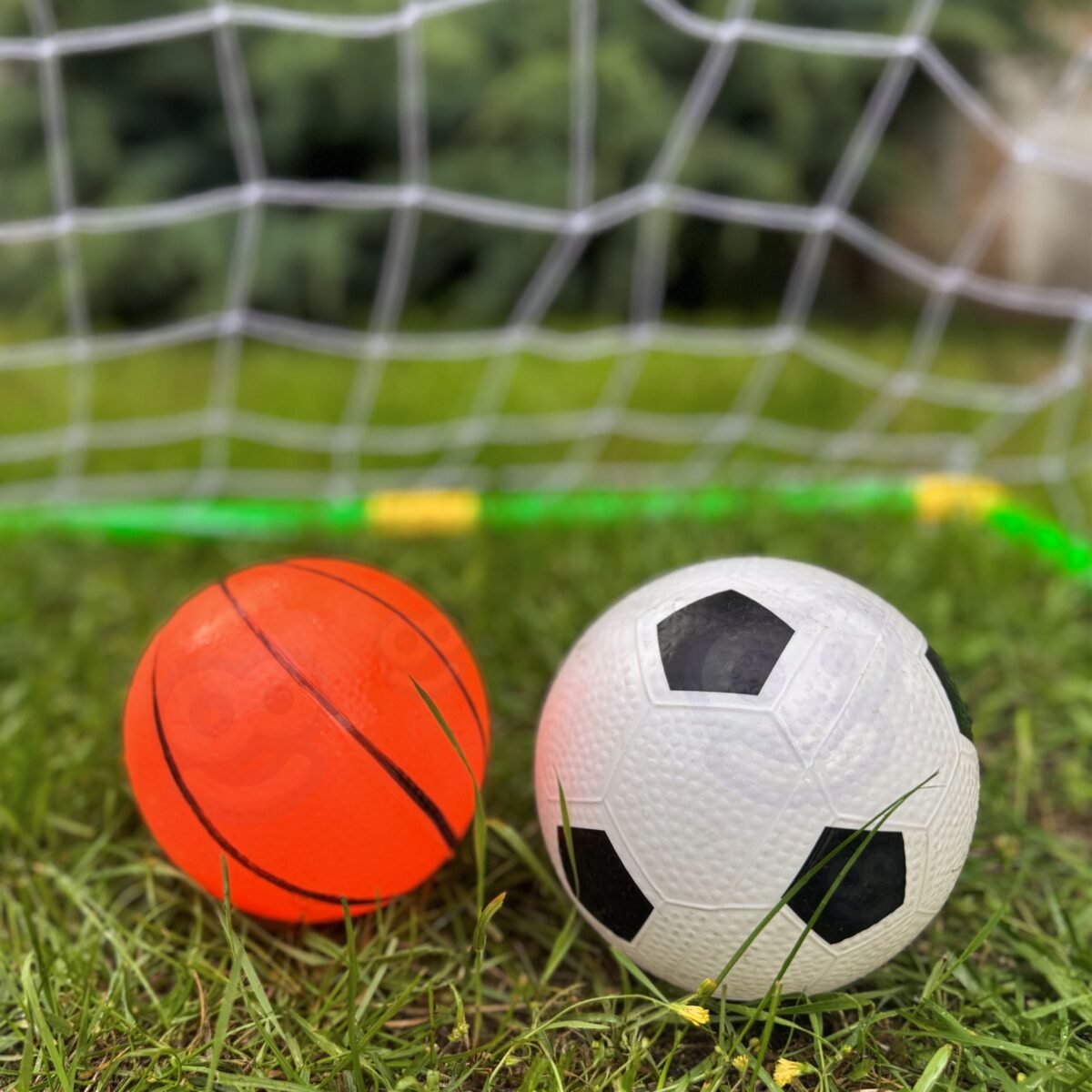 Krepšinio ir futbolo rinkinys 2in1 su kamuoliais – Paveikslėlis 7