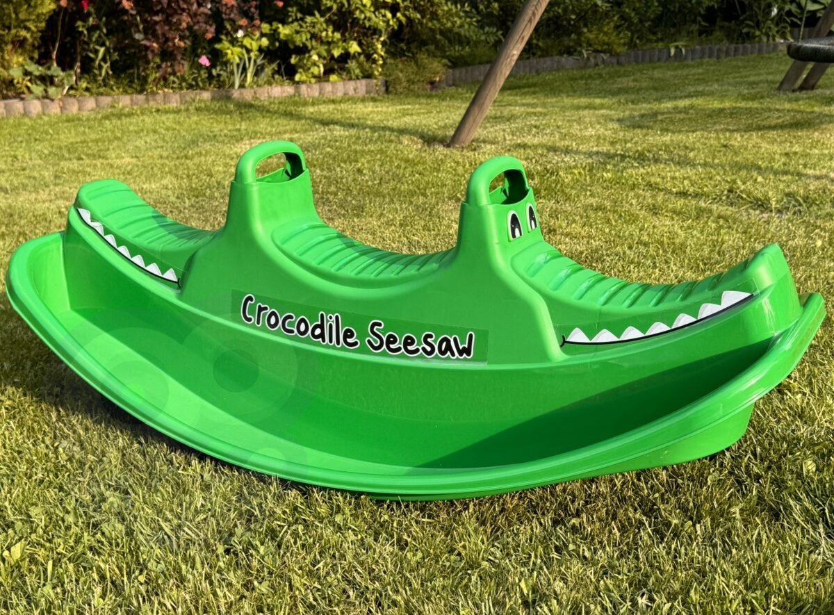 Krokodilo formos dvivietės balansinės supynės – Paveikslėlis 3