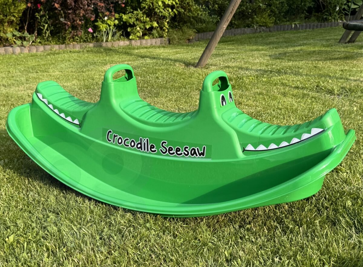 Krokodilo formos dvivietės balansinės supynės – Paveikslėlis 5