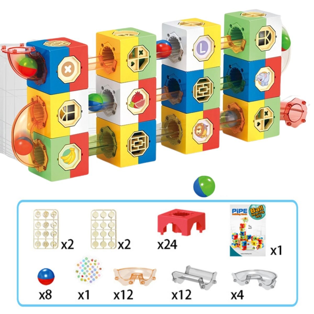 Kulodromo konstravimo rinkinys su erdviniais elementais – Paveikslėlis 9