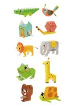 Kūrybinis 3D origamio rinkinys dešimčiai gyvūnėlių – Paveikslėlis 14