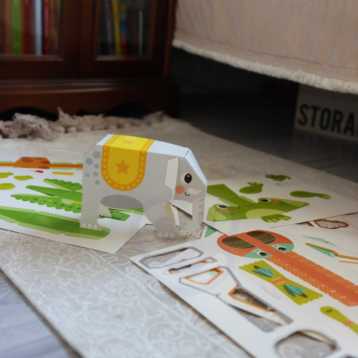 Kūrybinis 3D origamio rinkinys dešimčiai gyvūnėlių – Paveikslėlis 4