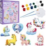 Kūrybinis gipso vienaragių liejimo ir dažymo rinkinys