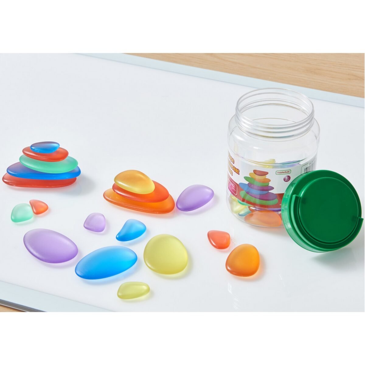 Kvadratinė daugiaspalvė edukacinė LED šviesos panelė su priedais – Paveikslėlis 4