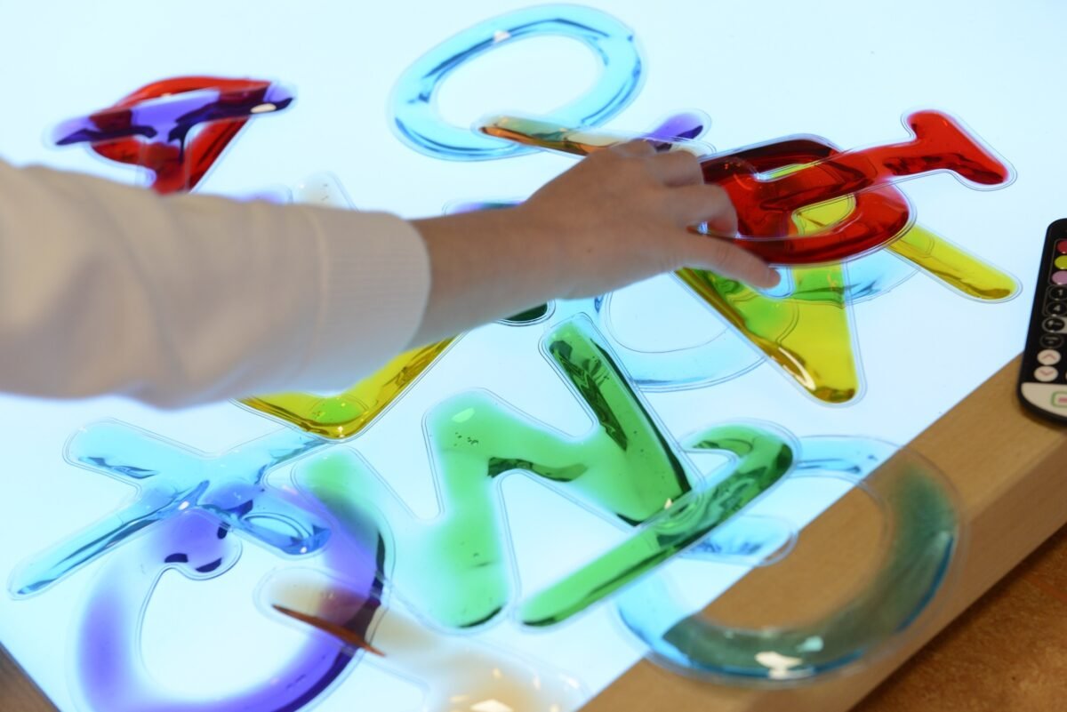 Kvadratinė daugiaspalvė edukacinė LED šviesos panelė su priedais – Paveikslėlis 5