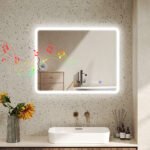 LED vonios veidrodis su Bluetooth ir reguliuojamu apšvietimu – Paveikslėlis 2