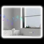 LED vonios veidrodis su Bluetooth ir reguliuojamu apšvietimu