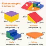 Laipiojimo ir žaidimų 4 dalių putplasčio blokų rinkinys (Įvairiaspalvis) – Paveikslėlis 2