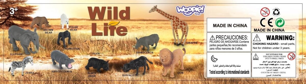 Laukinių gyvūnų figūrėlių žaidimo rinkinys, 16 vnt. – Paveikslėlis 6