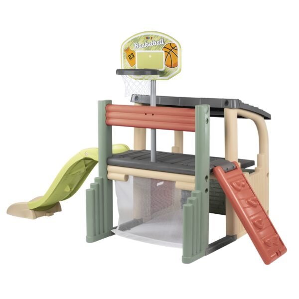 Lauko žaidimų kompleksas su čiuožykla