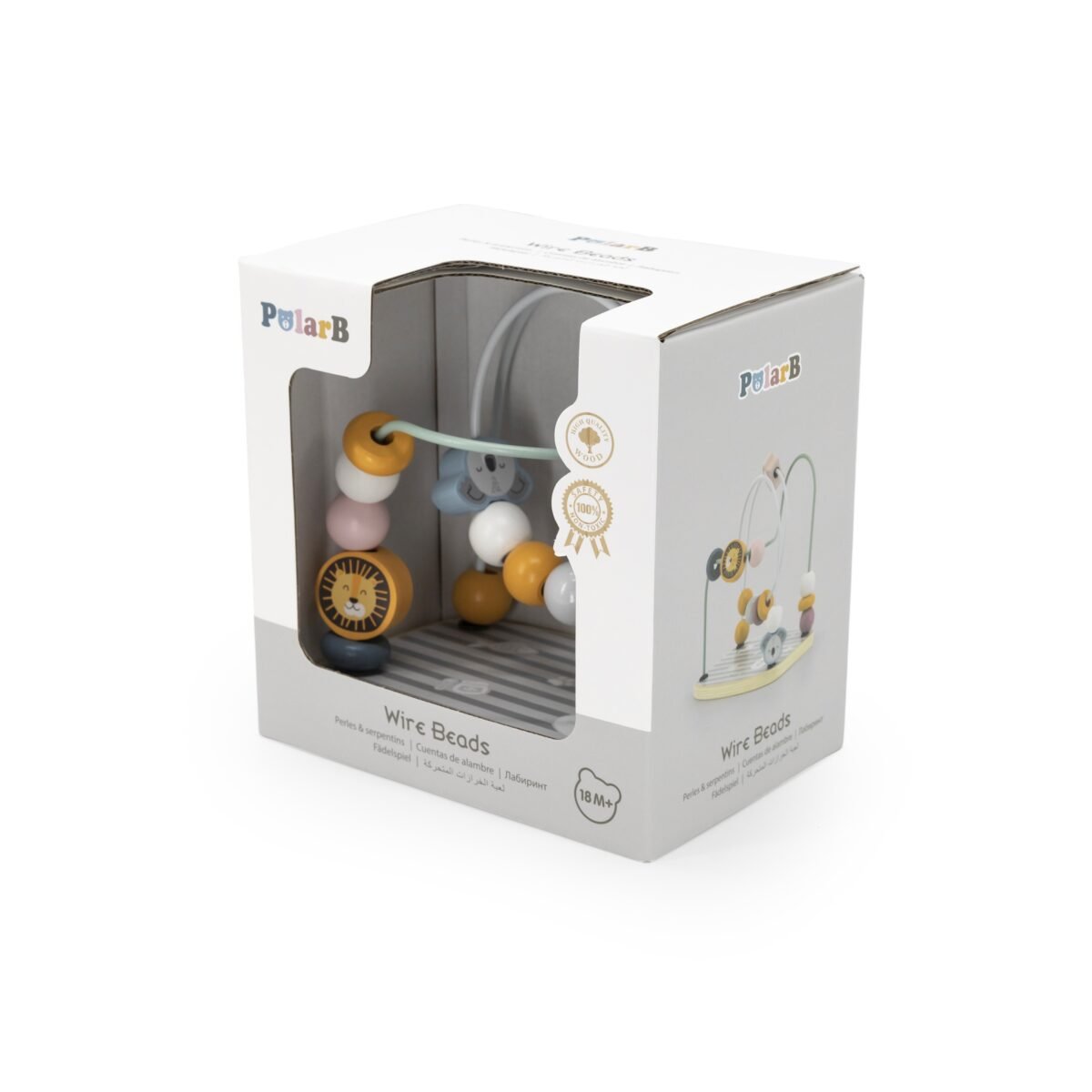 Lavinamasis medinis karoliukų labirintas su gyvūnėliais – Paveikslėlis 11