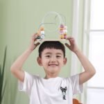 Lavinamasis medinis karoliukų labirintas su gyvūnėliais – Paveikslėlis 5