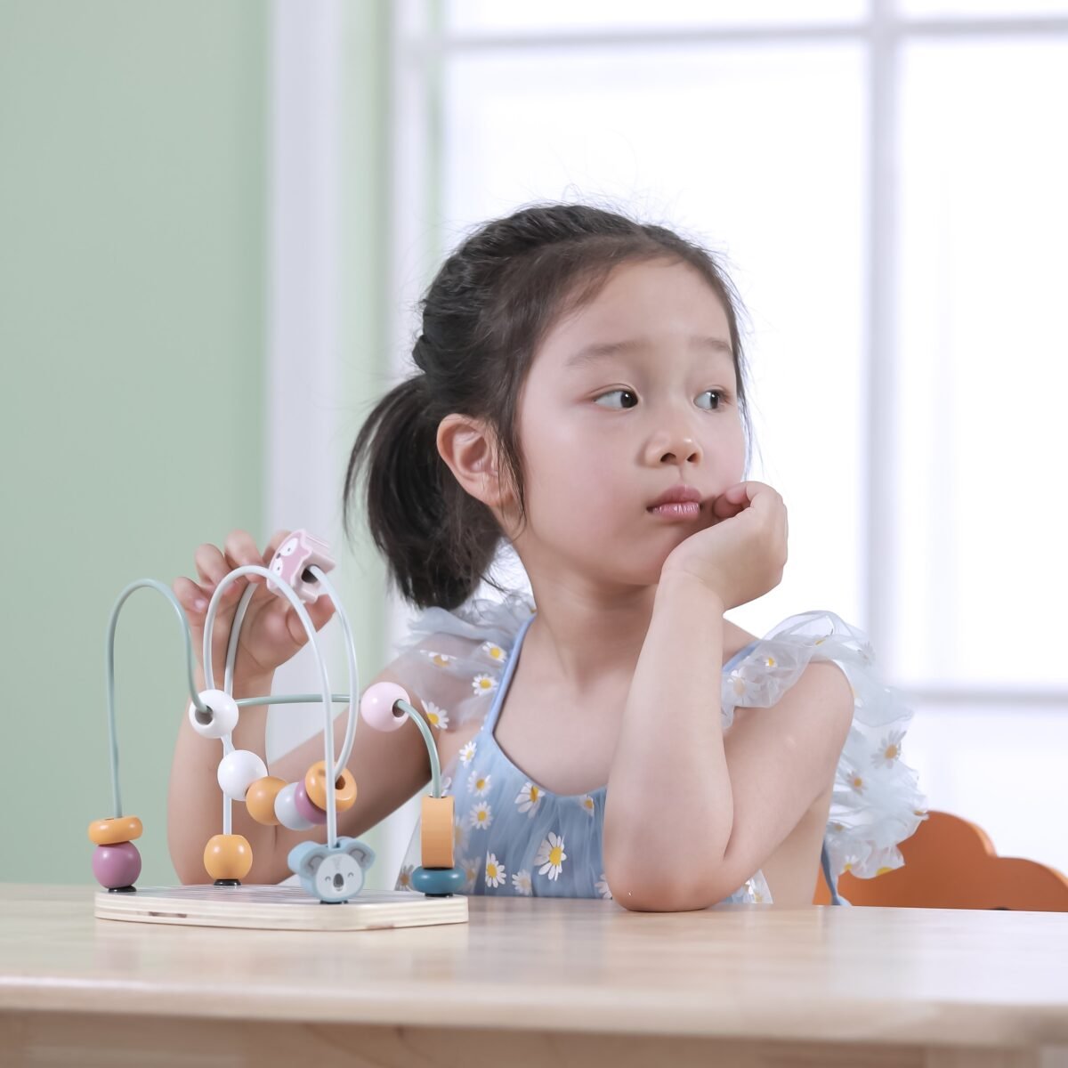 Lavinamasis medinis karoliukų labirintas su gyvūnėliais – Paveikslėlis 6