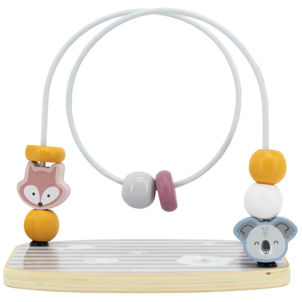 Lavinamasis medinis karoliukų labirintas su gyvūnėliais – Paveikslėlis 10