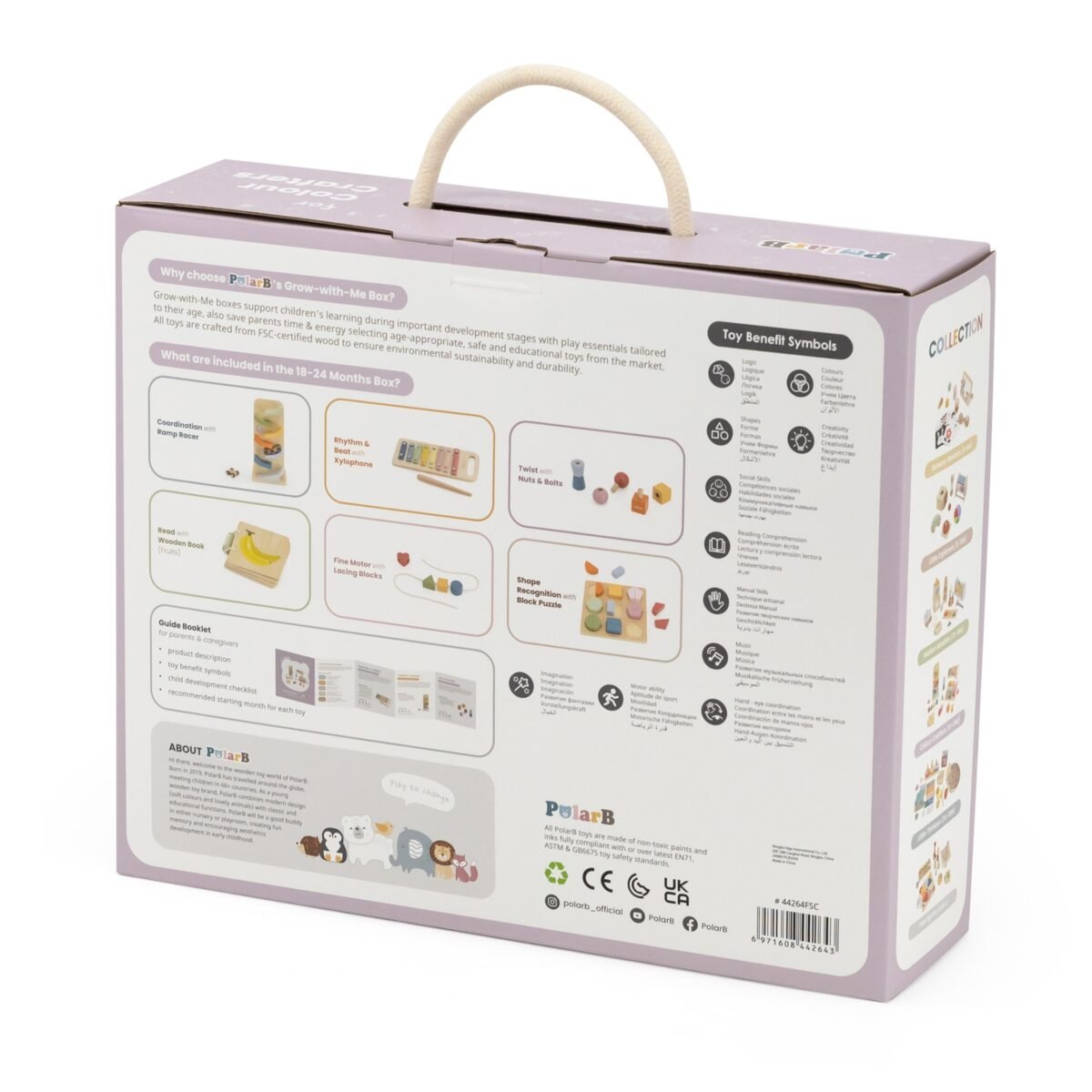 Lavinamasis medinių žaislų rinkinys su dėžute 18–24 mėn. – Paveikslėlis 14