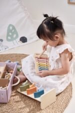 Lavinamasis medinių žaislų rinkinys su dėžute 18–24 mėn. – Paveikslėlis 3