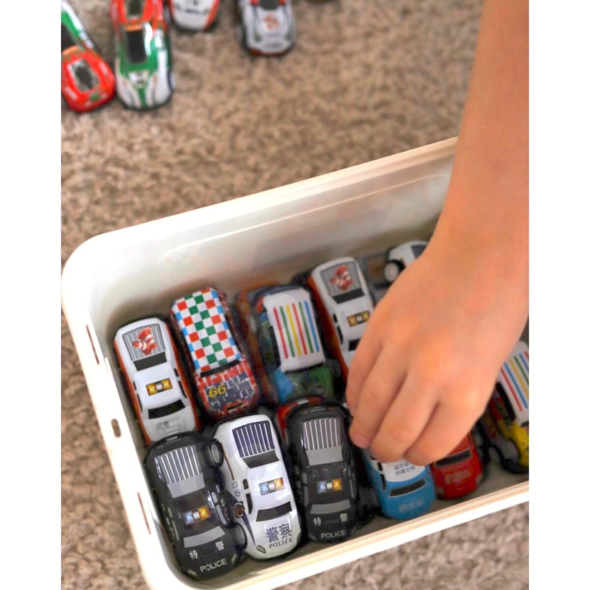 Lenktyninių automobiliukų rinkinys lagaminėlyje, 50 modelių – Paveikslėlis 6