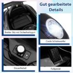 Porsche elektromobilis vaikams su nuotoliniu valdymu (Juoda) – Paveikslėlis 5