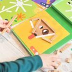 Loginė medinė magnetinė dėlionė su pavyzdžiais, 49 dalių