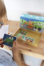 Magnetinė Montessori lavinamoji dėlionė vaikams su 80 magnetinių detalių – Paveikslėlis 5