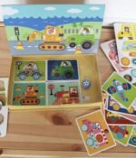 Magnetinė Montessori lavinamoji dėlionė vaikams su 80 magnetinių detalių – Paveikslėlis 6