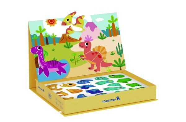 Magnetinė dinozaurų dėlionė