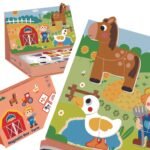 Magnetinė ūkio dėlionė dėžutėje