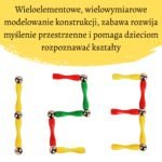 Magnetinės konstravimo kaladėlės 3D modeliams, 128 elementų – Paveikslėlis 3