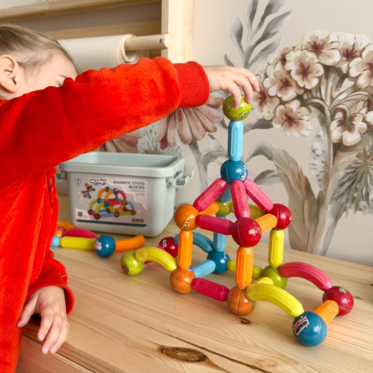 Magnetinės konstravimo kaladėlės 52 detalių – Paveikslėlis 6