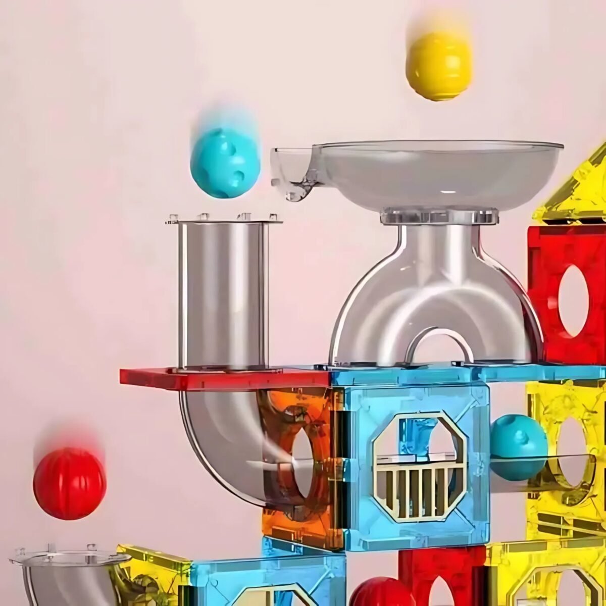 Magnetinis 3D konstruktorius rutuliukų trasai, 113 dalių – Paveikslėlis 9