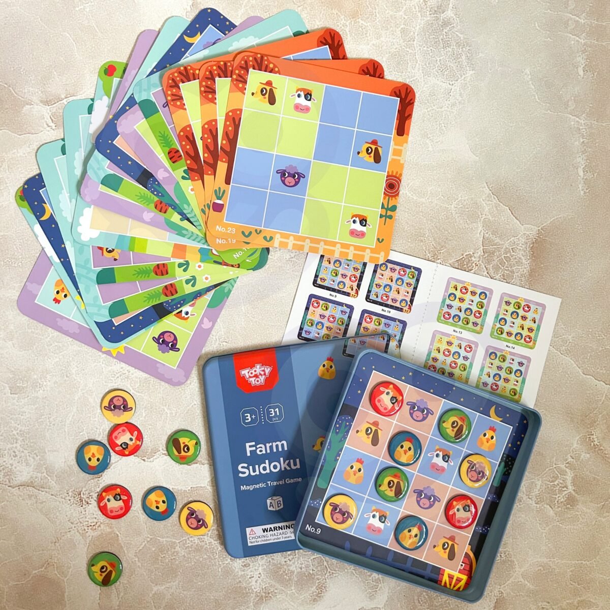 Magnetinis edukacinis Sudoku žaidimas Ferma – Paveikslėlis 3