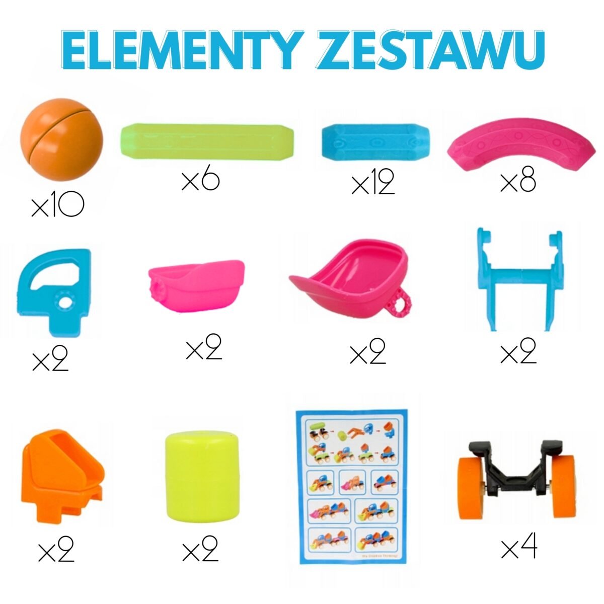 Magnetinis konstravimo rinkinys transporto priemonėms, 52 dalys – Paveikslėlis 4