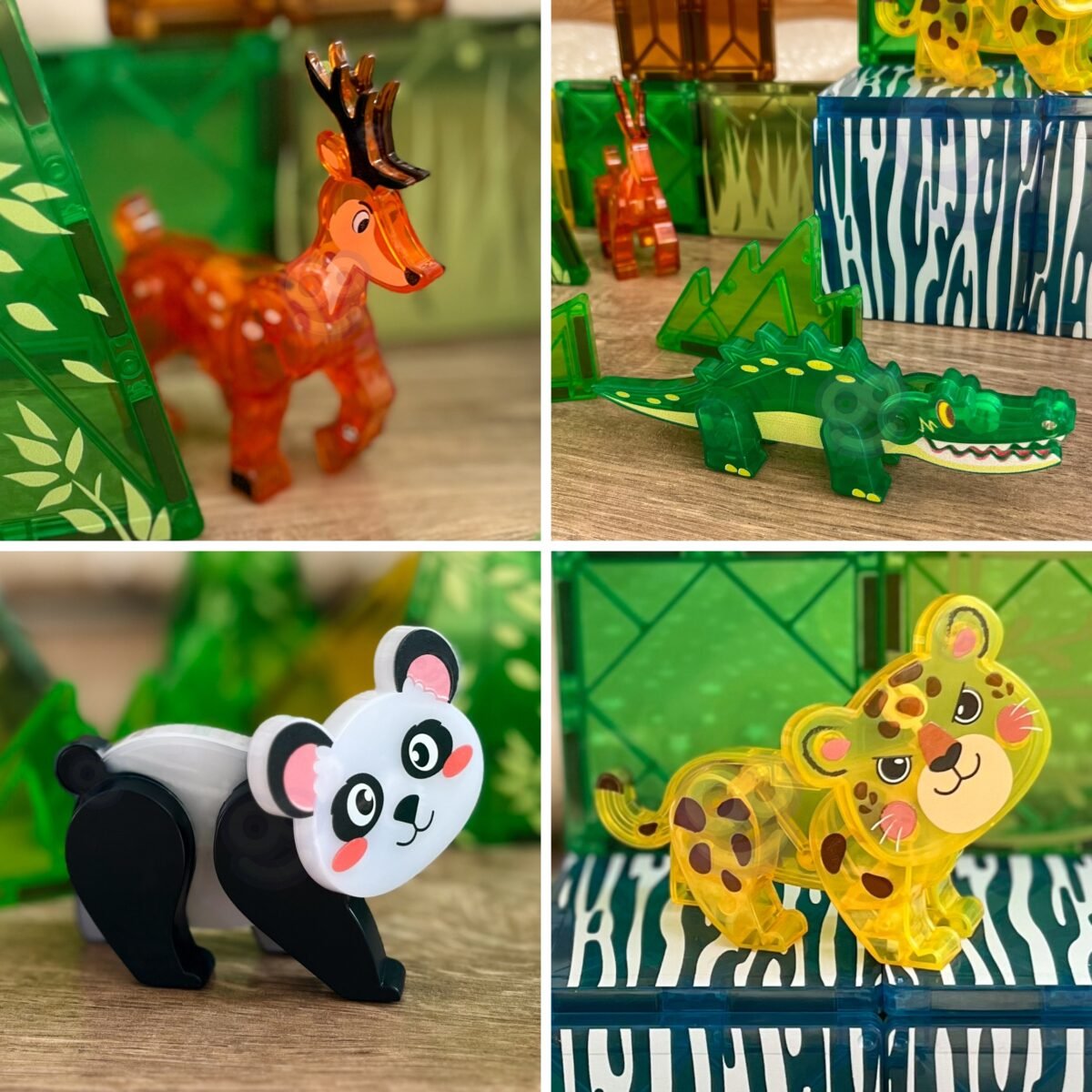 Magnetinis konstruktorius su retais gyvūnais, 45 dalių – Paveikslėlis 3