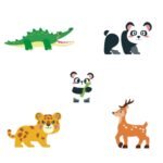 Magnetinis konstruktorius su retais gyvūnais, 45 dalių – Paveikslėlis 9