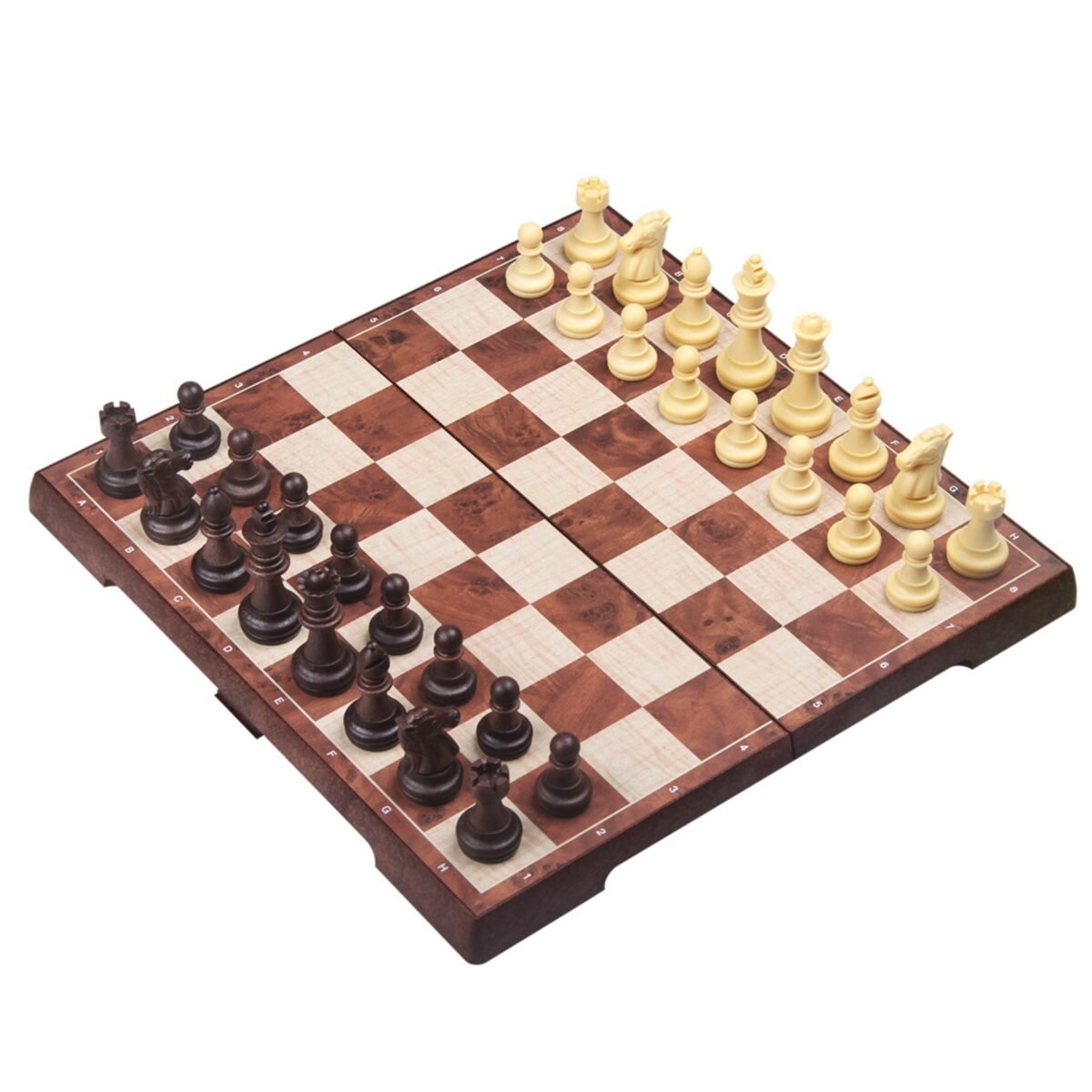 Magnetinis šachmatų ir šaškių rinkinys 2 viename – Paveikslėlis 2