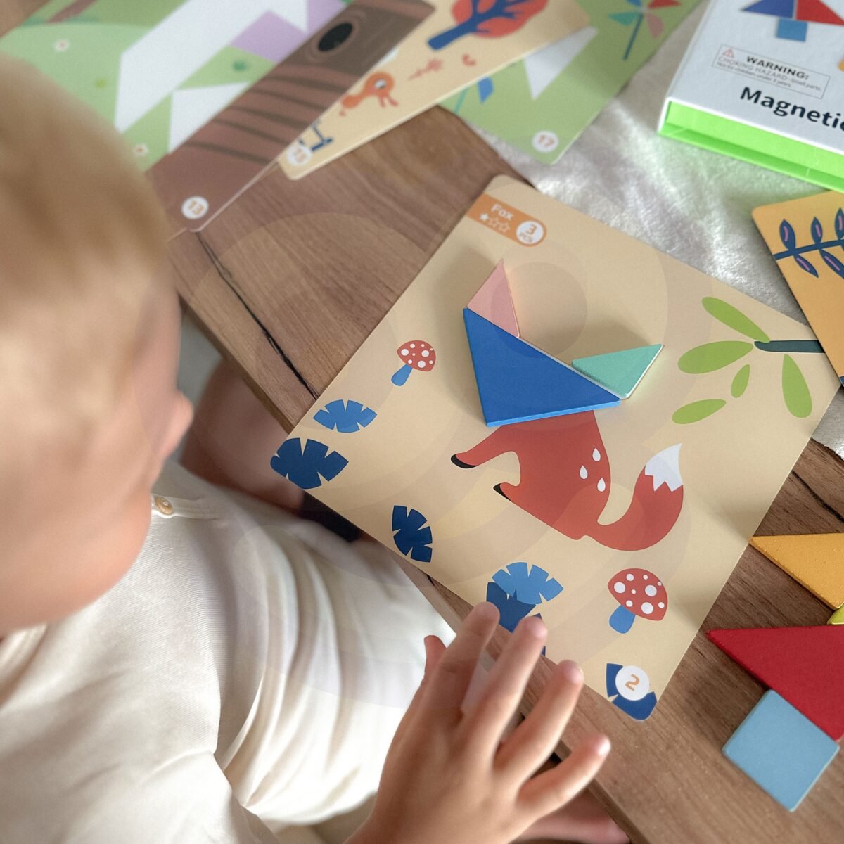 Magnetinių geometrinių figūrų lavinamoji dėlionė gyvūnėliams, 18 dalių – Paveikslėlis 3