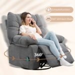 Pasukamas masažinis atlošiamas krėslas su šildymu – Paveikslėlis 6