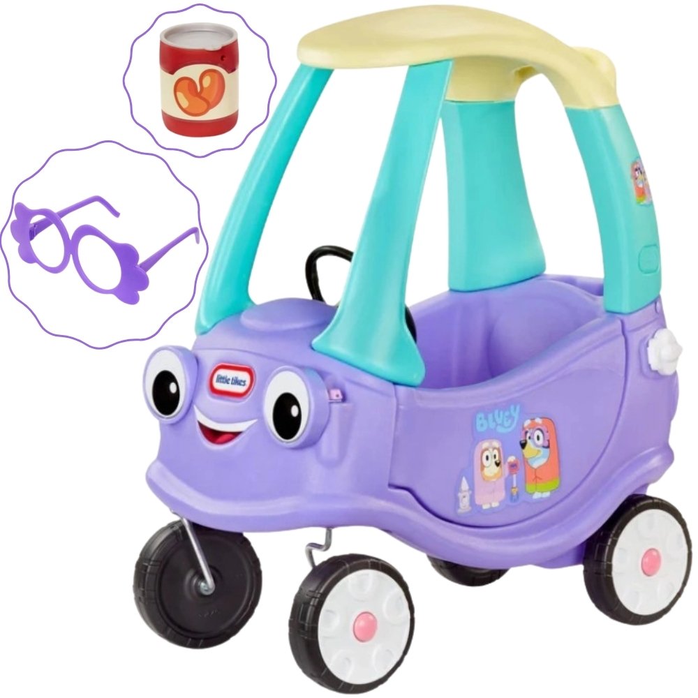 Mašinėlė-stumdukas Cozy Coupe su Bluey motyvais Mašinėlė-stumdukas Cozy Coupe su Bluey motyvais
